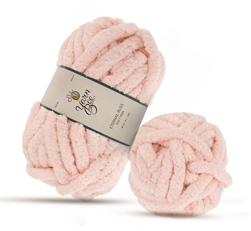 Hobby Lobby Weiches rosa Garn Bee Eternal Bliss Garn Grobstrick Stricken und Basteln DIY Material
