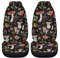 chaqlin Forest Mushroom Car Seat Covers Set,Pilz-Thema Fahrzeuge Sitzkissen Pads Universal Auto Vordersitz Protector Full Set von 2 Pcs für Damen Herren Autozubehör dekorativ