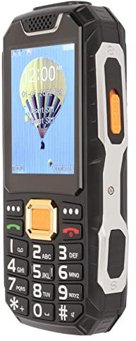 Téléphone Portable Senior, écran Incassable HD 2,8 Pouces 9 Numéros de Famille 3D Gros Bouton Lumière d'urgence Fonction MP3 MP4, Téléphone Portable pour Personnes âgées (Noir)