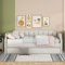 Moimhear Divano letto con letto singolo estraibile, imbottito, da 90 x 200 cm (190), beige