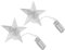 OSALADI 2 STK Beleuchteter Weihnachtsbaumstern Dekoration Weihnachtsdekoration Led Stern Baumspitze Beleuchtete Baumspitze Batteriebetriebene Weihnachtsbaumspitze Domlicht Kristall