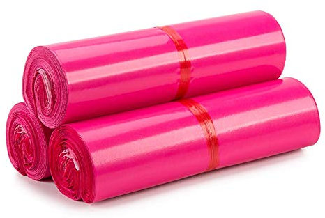 Versandtaschen,Plastik Versandtaschen 100 stücke Bunte Express Neue Kurierbeutel Selbstklebende Wasserdichte Feuchtigkeitsgemäße Kunststoff Polyumhüllgeschenk Versandbeutel (Color : Rose, Size : 32x