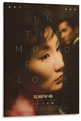 LIANGSHUANG Poster auf Leinwand mit Regie von Wong Kar-wai In The Mood for Love, Wandkunst, Bilddrucke, hängende Foto-Dekoration, Heimposter, Kunstwerke, 20 x 30 cm