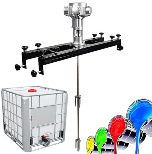 Agitador De Aire IBC,Mezclador De Pintura De Pie,con Percha de Soporte Ajustable de 75-137cm,Ajuste De Velocidad Libre De 0 a 2500 RPM,para Tintes Químicos De Tinta Líquida Viscosa