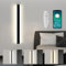 SUCIKORIO LED Wandleuchte Innen Lange 100cm, 40W LED Wandlampe 3000K-6500K Dimmbar 5%-100% Modern Up Down Wandbeleuchtung Schwarz Flurlampe Wand mit Fernbedienung & APP für Schlafzimmer, Wohnzimmer