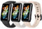Meliya 3 Piezas Correas para Huawei Band 7 Correa,Silicona Pulseras de Repuesto para Huawei Band 7 Strandard & 7 NFC Edition Mujer Hombre(Negro/Rosa/Gris)
