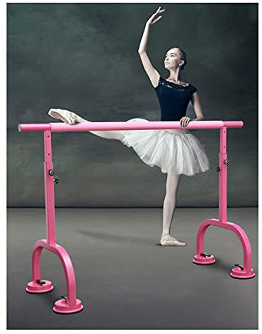 Verstellbare Ballettstange, 2 m Tanzstange mit Saugnapfbasis für Kinder und Erwachsene, professionelle abnehmbare Übungsstangenausrüstung (Farbe: Schwarz, Größe: 2 m)