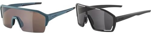 ALPINA RAM HR Q-LITE - Verspiegelte, Kontrastverstärkende & Beschlagfreie Sport- & Fahrradbrille & BONFIRE - Beschlagfreie, Vielseitig Einsetzbare Sport- & Fahrradbrille