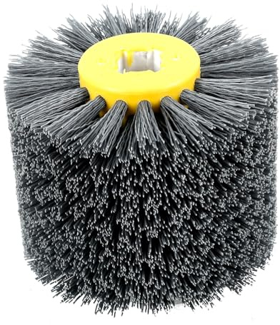 Schleifbürsten Nylonbürste 80/120/320 Körnung Polierbürste Zum Holzverarbeitung Grit Bürste Bristle Bürsten Für Satiniermaschine Drahtziehrad Nylonbürsten (grau, 120)