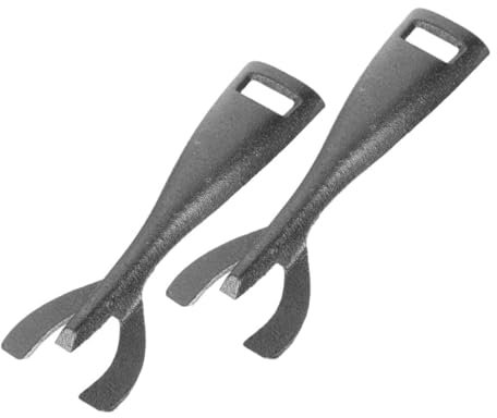 COLLBATH 2St Grillzange Bratclips Grillzubehör Clips für Grillplatten Clip für Toaster-Ofenpfanne Greiferklammern Zange Grillbesteck Grillwerkzeug Gusseisen-Backblech-Clip Kochutensilien