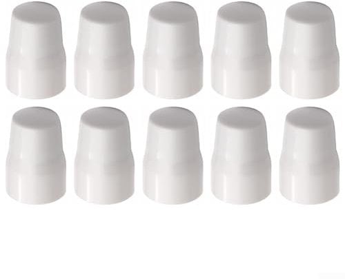 Radiator Valve Cap, Replacement White Radiator Cap, 4/10pc Radiator Valve Cap Easy Push-Fit Replacement Valve Cover, Easy To Install(10pc)