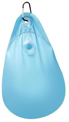 Baoblaze Swimming Pool Cover Hanging Bag Winter Pool Wall Bag, Protection Antifreezing for Pool Cover with Hooks for above Ground Pool, Light Blue