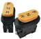 DMETE Joystick-Controller Drei-Gang-Schalter Wippschalter Panel Switchees RC Drei-Gang Selbstrückstellung Sicheres Manövrieren(Round cap,Yellow FNR)