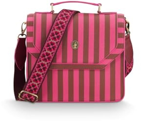 Pip Studio Frances Cross Body Bag Medium Stripe Pink 25x9x21.5cm
