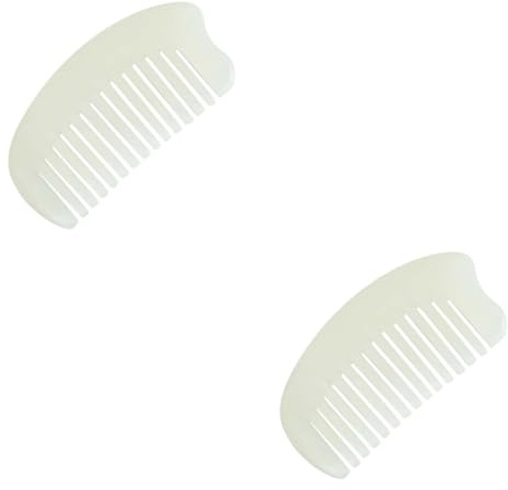 Beavorty 2 Haarkamm für Frauen Kämme Entwirrer Zubehör neckender Kamm Kopfhautmassagegerät entwirren Shampoo-Kamm Spa handarbeitskorb Massagekamm Massage-Haarkamm natürlicher Jadekamm