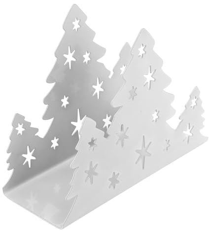 Serviettenhalter, Weihnachtsbaum Formpapierhalter, Edelstahl Papierhandtuchregal mit Gewebespeicher für Zuhause, Restaurant, Restaurant, Restaurant, Restaurant (Edelstahl)