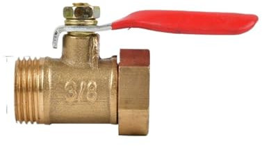 Valvola a Sfera Piccola in Ottone 1/8 1/4'' 3/8'' 1/2'' Filettatura Femmina/Maschio Giunto valvola in Ottone Raccordo Tubo in Rame Adattatore Giunto Femmina X Maschio(3/8'')