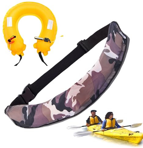 Cintura Salvagente Gonfiabile - Cintura Anello Di Salvataggio Portatile - Kit Di Sopravvivenza Compatto Con Fischietto E Rifrangente Per Pesca Sportiva Paddleboarding Kayak