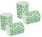 BESTYASH 4 Rouleaux Papier Toilette Trèfle Papier Toilette De Fête Tissu Ménager Serviettes Imprimées Vertes Mouchoirs De Fête Serviettes De Feuilles Tissus Foliaires