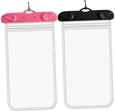 DIYEAH 2pièces Housse Étanche pour Téléphone Portable sous-Marin Imperméable pour Plage Kayak Et Sports Nautiques Lot