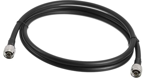 Coaxial Cables， 1Pcs 15FT Cables 400 Type N Male to Low Loss Cable Extension Jumper for Cell Phone Signal Booster,Amplifier,Antennas,SWR Met Black(5.9FT)