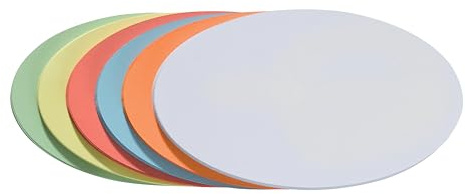 FRANKEN selbstklebende Moderationskarten Oval, 190 x 110 mm, sortiert, 300 Stück, farblich sortiert, UMZS 1119 99