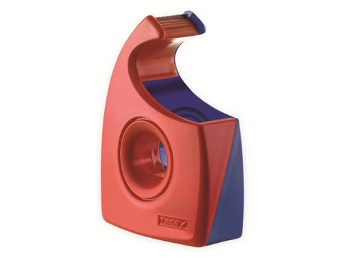 Tesa Tesafilm Abroller (Wellenmesser, bis Rollenbreite 19 mm, rot/blau) 57444-00001-01, 1 Stück