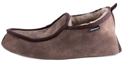 Shepherd of Sweden - Malte Lammfell-Hausschuhe - Herren - 100% Echtes Lammfell - Bequem - Weich und warm - Flauschig - Größe 40