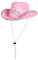 Boland 04104 - Kinderhut Glimmer, rosa, mit Diadem, silbernes Einfassband, Hutkordel, Karneval, Fasching, Halloween, Mottoparty, Verkleidung, Theater