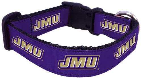 NCAA James Madison Dukes Hundehalsband, Größe L