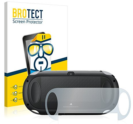 BROTECT Schutzfolie für Sony Playstation PCH-1000-Serie PS Vita Touchpad | (Rückseite) 2 Stück Transparenter Displayschutz Made in Germany Klare Displayschutz-Folie Clear Einfache Montage