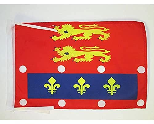 AZ FLAG Flagge Département Orne 45x30 cm Polyester 100D Kordeln | Für innen und außen Französische dekorative Flagge doppelte Nähte und verstärkte Kanten mit Schnüre 100D Polyester