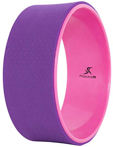ProsourceFit Yoga Wheel Prop 12” for Improving Yoga Poses, Backbends, Flexibility, Balance, Stretching, Relaxation