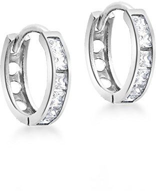 Carissima Gold Damen 9k (375) Gold Cubic Zirkonia 11mm Huggy Ohrringe