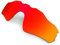 HKUCO Mens Compatible/Replacement Lenses For Oakley Radar EV Path Sunglasses Red Polarized