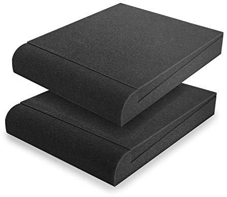 Sonic Acoustics Soundproofing High-Density Studio Isolation Pads, Acoustic Foam Panels, Acoustic Panels for Monitors Speaker, Pair of Rubber Base That Prevents Vibrations, 13 X 10 X 2, Pack of 2