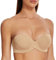 MELENECA Damen Push-Up Trägerlos BH - Bügel BH mit geformte Cups Mandel 75B