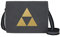 Triforce - Umhängetasche Messenger Bag für Geeks und Nerds mit 5 Fächern - 15.6 Zoll, Schwarz Anthrazit