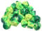 Chessex Gemini 20 Stück Polyedrische Würfel grün-gelb mit silbernen Zahlen für Dungeons und Drachen (DND), Rollenspiele, MTG, Pathfinder, Tischspiel, Brettspiele