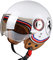 Rétro Casque à Face Ouverte Demi-Jet Casque Scooter avec Visière Open Face Classic Casque Moto Jet Vintage ECE Homologué Casque Bol Moto Bols pour Homme et Femme J,L