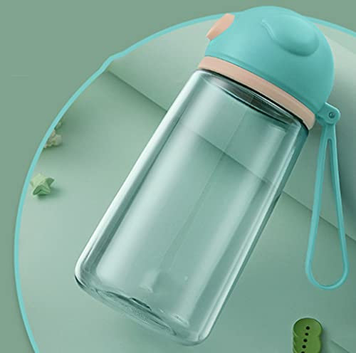 Bottiglia d Acqua 16.2oz Bottiglia d'Acqua Bambini Portatile Piccola Bottiglia Studente Sport Studente Sport, Tre Colori Che è BPA. -Gratuito Bottiglia d Acqua Sportiva (Color : Green)