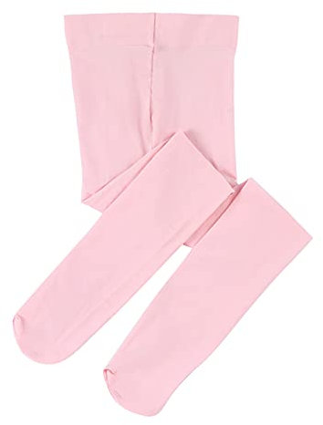 Odizli Ballettstrumpfhose Mädchen Kinder Ballettkleidung Baumwolle Ballett Strumpfhose Ballettanzug Tanzstrumpfhose mit Fuß D#Rosa 7-10 Jahre