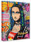 Tucocoo Graffiti Frauen Leinwandbild abstrakte Mona Lisa Gemälde bunte Straße Pop Art Bilder klassisch moderne Kunstwerke Heimdekoration für Wohnzimmer Schlafzimmer gerahmt fertig zum Aufhängen