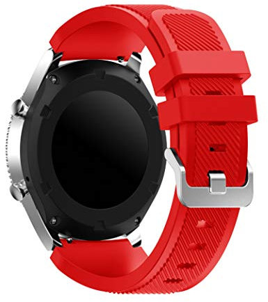 Syxinn Kompatibel mit 22mm Armband Galaxy Watch 46mm/Gear S3 Frontier/Classic/Samsung Galaxy Watch 3 45mm Ersatz Uhrenarmband Silikon Sportarmband für Huawei GT 2/GT 3 46mm/Moto 360 2nd Gen