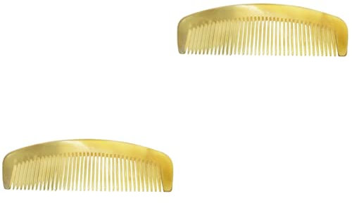 Beaupretty 2 Stück Kamm Für Frauen Kämme Für Männer Kein Haken Hornkamm Haar-Styling-Werkzeuge Feiner Kamm Männerkamm Kämme Für Frauen Kamm Für Männer Cricket-Kämme Mann Ohne