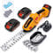 LUXBIRD 21V Hedge Trimmer Grass Shear, 2-in-1 Cordless Electric Shrub Shears, Handheld Grass Trimmer IP67 Waterproof, with 2 Interchangeable Blades & 2Pcs Rechargeable Batteries