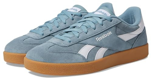 Reebok Unisex Smash Edge Sneaker, Soft Slate/White/Gum, 12 Women/10.5 Men