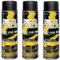 Deco Color 3er Sparpack ACRYL CAR LINE SCHWARZ MATT RAL 9005 in 500ml - Lackspray für z.B. KFZ, Auto, Motorrad, Alufelgen, Stahlfelgen uvm. (3 Dosen 500ml Schwarz MATT)