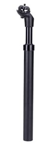 CONTEC Fahrrad-Federsattelstütze Kano, 31,6 mm gefederte Sattel-Stütze, Sattel-Stange schwarz, Sattelfederung, Aluminum, E-Bike, 120kg Belastbarkeit