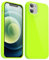 Svanove für iPhone 12/12 Pro Hülle Silikon Case, Bunt Weich TPU Ultra Dünn Handyhülle Einfarbig Handy Hülle Mädchen Frauen, Glatt Plastik Schutzhülle Slim Silikonhülle Gummi Bumper, Neon Gelb